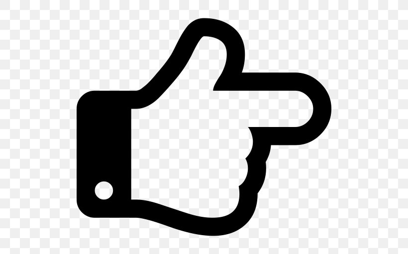 Font Awesome Hand Symbol Finger, PNG, 512x512px, Font Awesome, Area, Black, Black And White, Finger Download Free