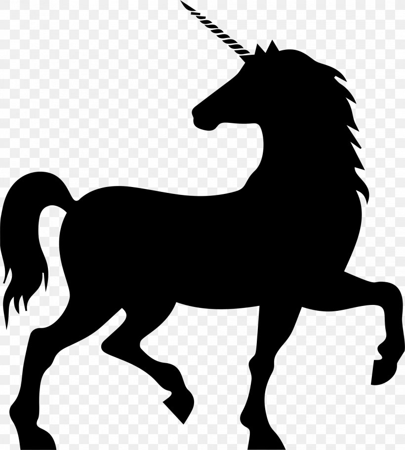 Horse Unicorn Silhouette Clip Art, PNG, 1979x2202px, Horse, Animal Figure, Black And White, Bridle, Fairy Tale Download Free
