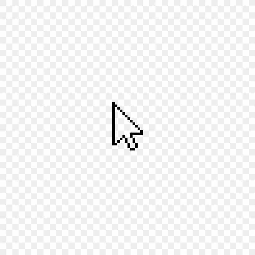 Pointer Arrow Cursor Triangle Symbol, PNG, 1200x1200px, Pointer, Area, Black, Black And White, Brand Download Free