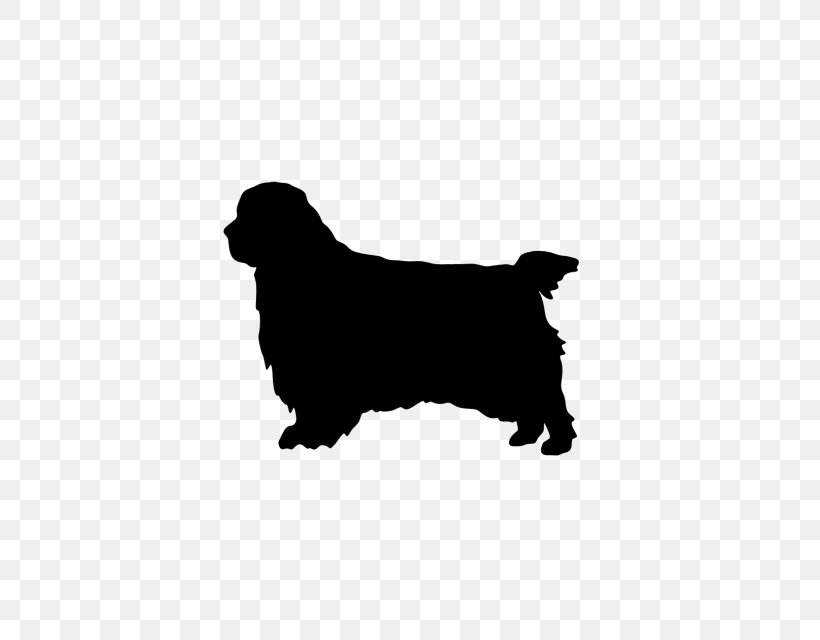 Dog Breed Clumber Spaniel English Cocker Spaniel American Water Spaniel, PNG, 640x640px, Dog Breed, American Staffordshire Terrier, American Water Spaniel, Black, Black And White Download Free