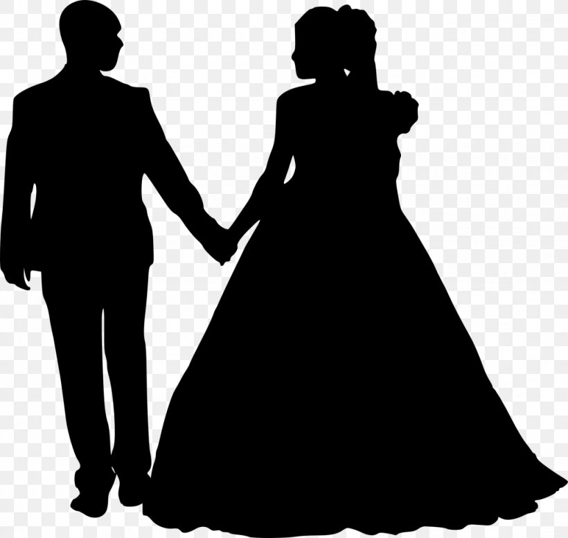 Silhouette Bridegroom Photography Clip Art, PNG, 1024x971px, Silhouette, Black, Black And White, Bride, Bridegroom Download Free