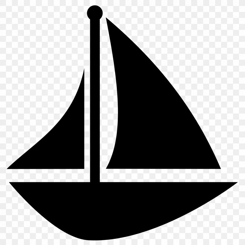 Sailboat Sailing Clip Art, PNG, 2400x2400px, Sailboat, Black And White, Boat, Caravel, Cone Download Free