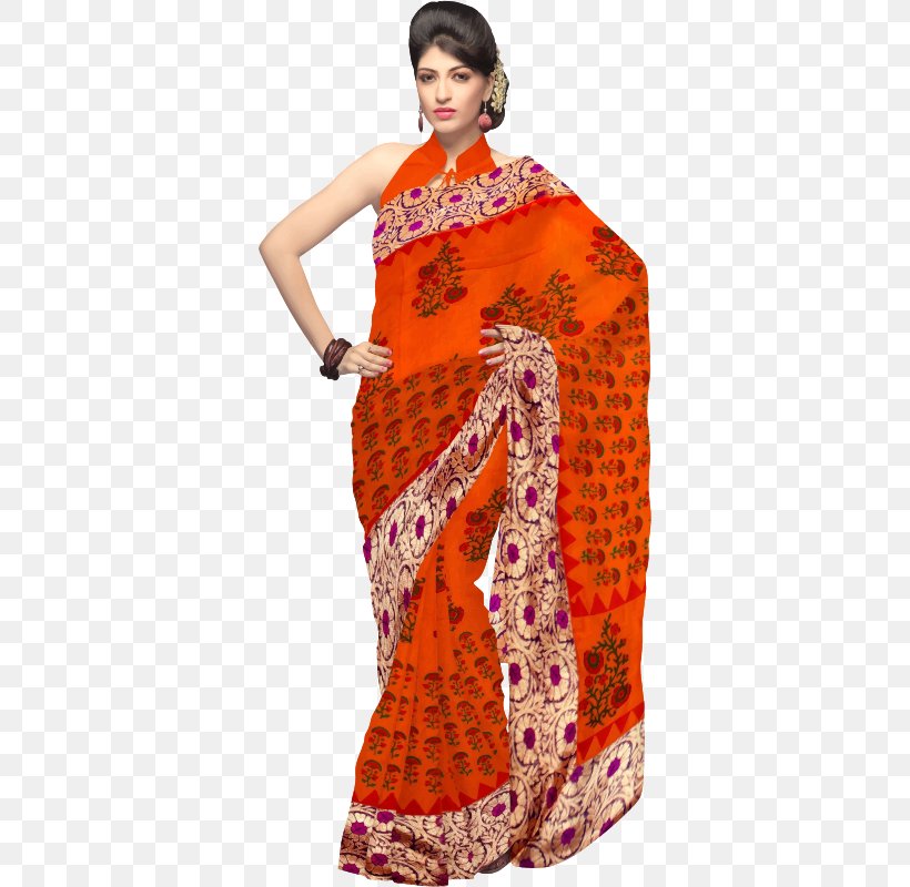 Sari Clothing Draped Garment Clip Art, PNG, 354x800px, Sari, Bhagalpuri Silk, Choli, Clothing, Day Dress Download Free