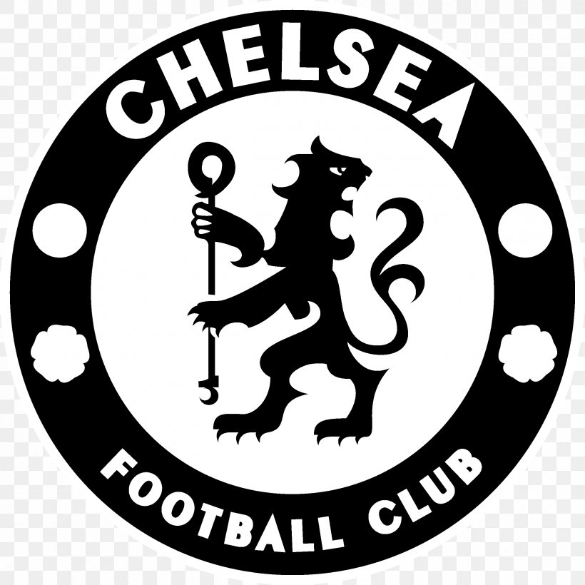 Chelsea F.C. Premier League Everton F.C. Football Liverpool F.C., PNG, 2400x2400px, Chelsea Fc, Area, Black, Black And White, Brand Download Free