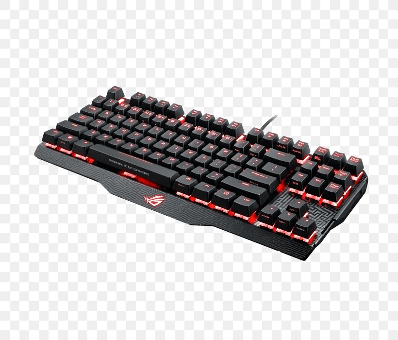 Computer Keyboard Gaming Keypad ASUS Numeric Keypads Republic Of Gamers, PNG, 700x700px, Computer Keyboard, Asus, Cherry, Control Key, Gaming Keypad Download Free