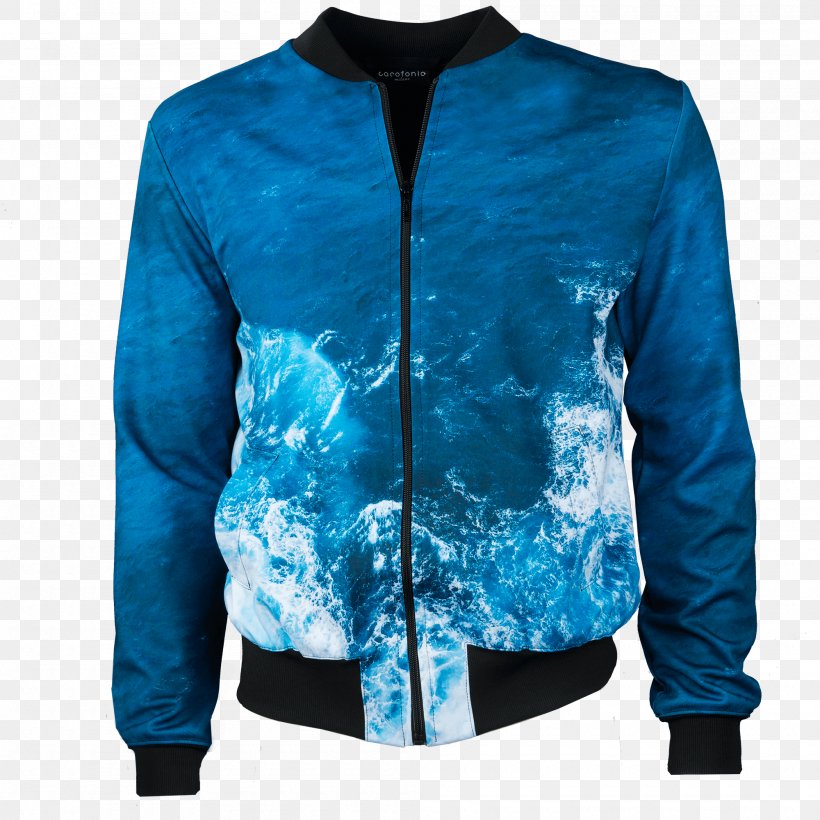 The Great Wave Off Kanagawa Jacket Bluza Artist, PNG, 2000x2000px, Great Wave Off Kanagawa, Aqua, Art, Artist, Blue Download Free