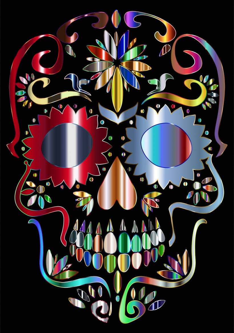 Calavera Skull Clip Art, PNG, 1692x2400px, Calavera, Art, Bone, Drawing, Public Domain Download Free