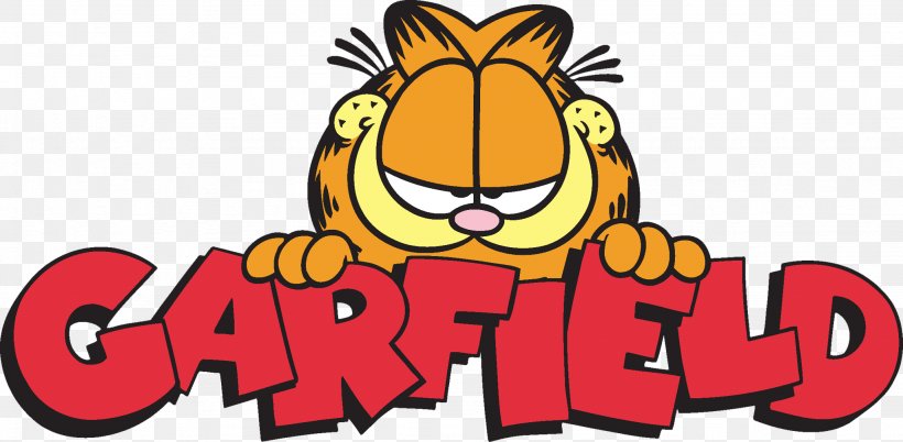 Garfield Logo Cat Comics Comic Strip, PNG, 2048x1006px, Garfield, Art, Artwork, Cartoon, Cat Download Free