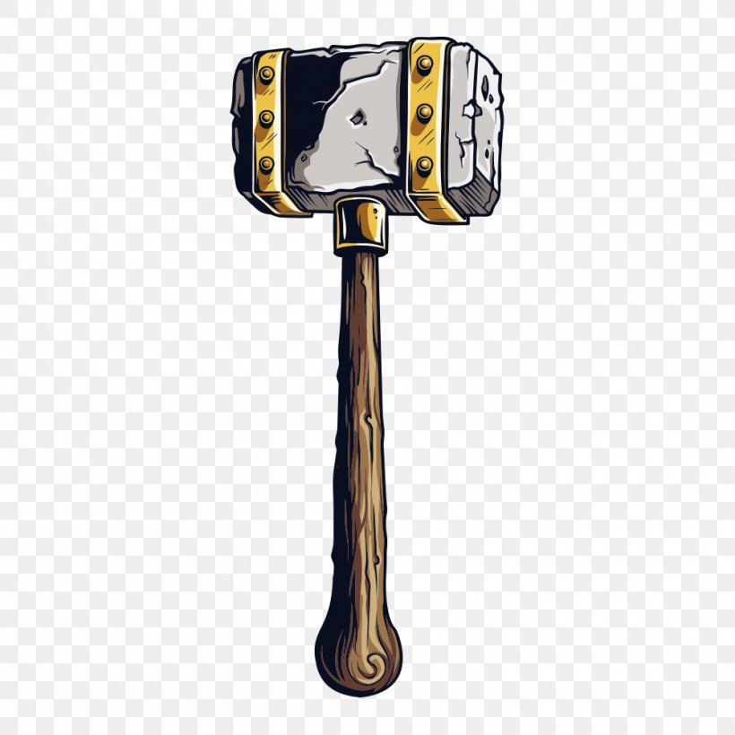 Hammer Weapon Axe, PNG, 1000x1000px, Hammer, Animation, Arma Bianca, Axe, Cartoon Download Free