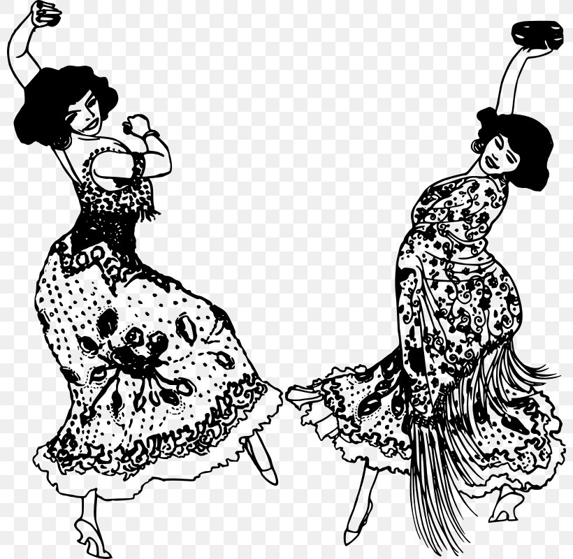 Dance Art Clip Art, PNG, 800x800px, Dance, Art, Artwork, Black And White, Clothing Download Free