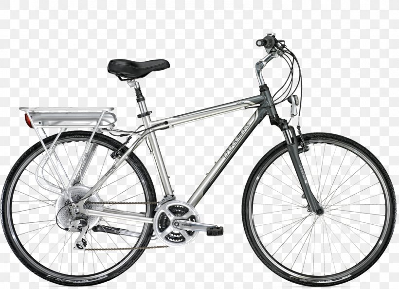 Hybrid Bicycle Trek Bicycle Corporation Bicycle Commuting, PNG, 1490x1080px, Bicycle, Bicycle Accessory, Bicycle Commuting, Bicycle Drivetrain Part, Bicycle Frame Download Free
