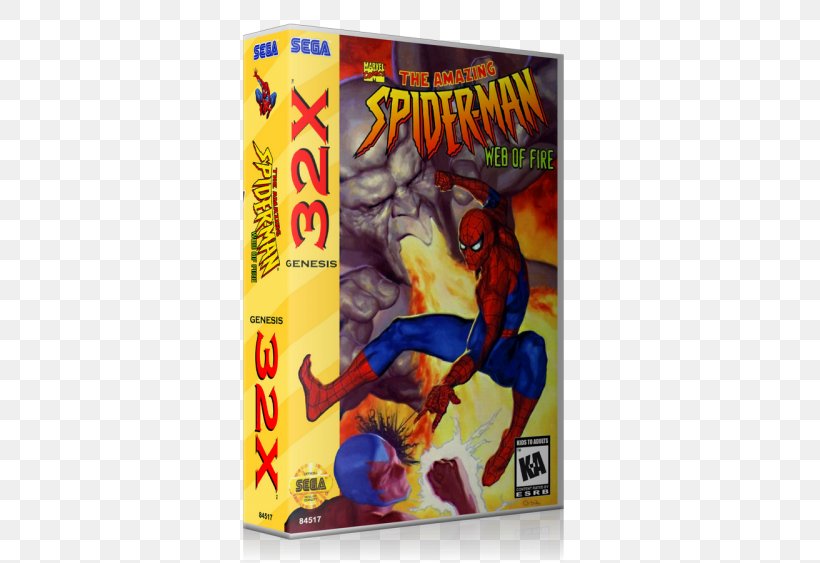 Spider-Man: Web Of Fire 32X Sega Video Game, PNG, 500x563px, Spiderman, Action Figure, Fictional Character, Game, Internet Forum Download Free