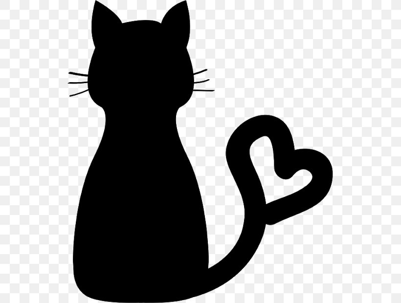 Black Cat Cat Clip Art Small To Medium-sized Cats Whiskers, PNG, 543x620px, Black Cat, Blackandwhite, Cat, Silhouette, Small To Mediumsized Cats Download Free