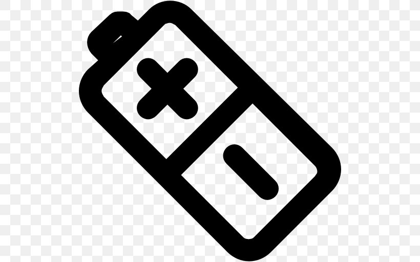 Electric Battery Symbol Clip Art, PNG, 512x512px, Electric Battery, Area, Black And White, Brand, Electricity Download Free