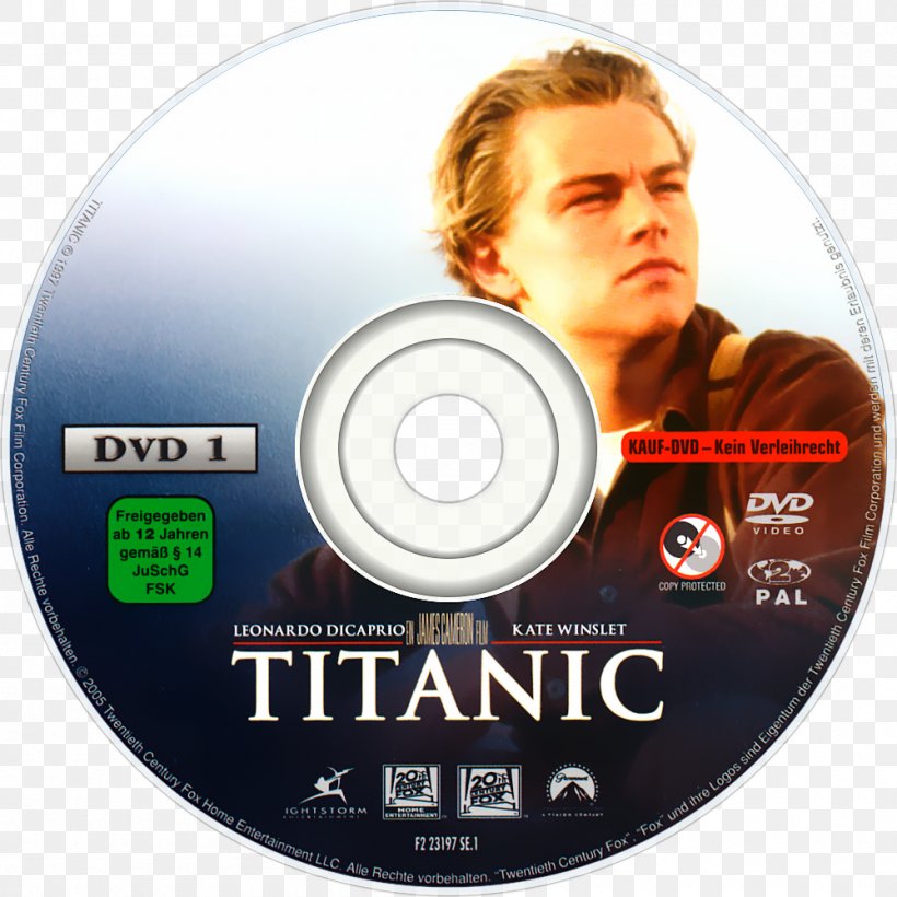 Titanic Compact Disc Paramount Pictures Film 0, PNG, 1000x1000px, 20th Century Fox, 1997, Titanic, Brand, Compact Disc Download Free