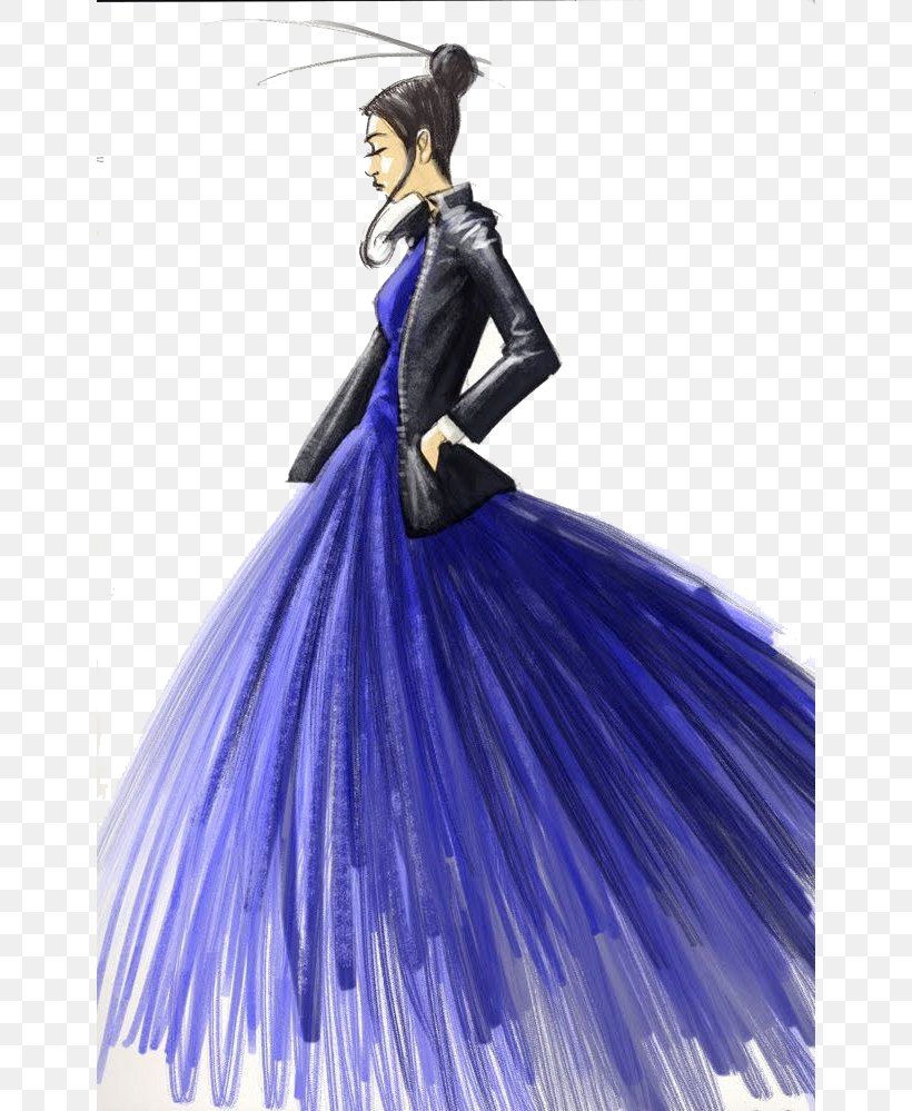 Chanel Fashion Illustration Drawing Sketch, PNG, 646x999px, Chanel, Art, Blue, Clothing, Costume Download Free