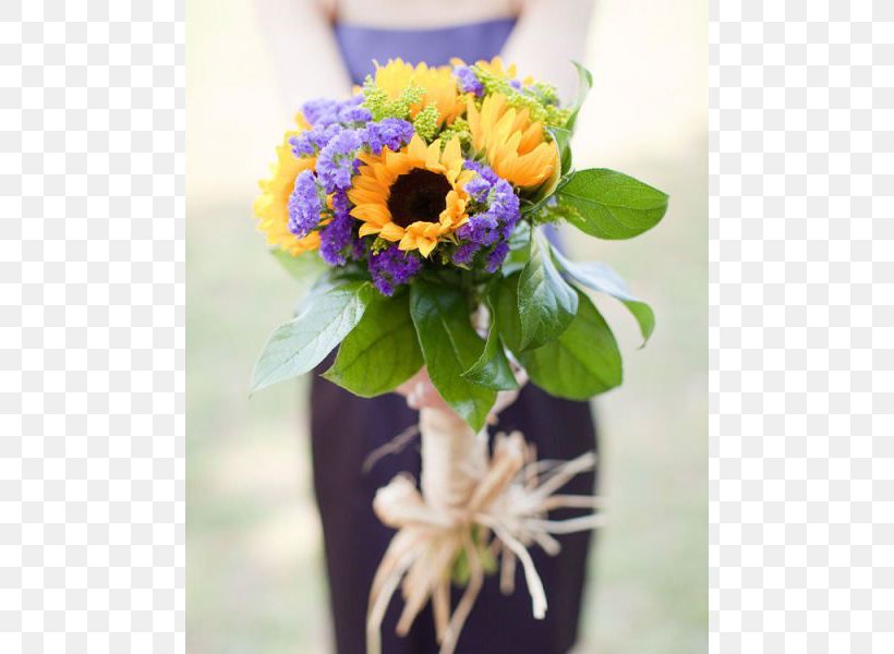 Floral Design Common Sunflower Flower Bouquet Cut Flowers Wedding, PNG, 600x600px, Floral Design, Artificial Flower, Blue, Bride, Bridesmaid Download Free