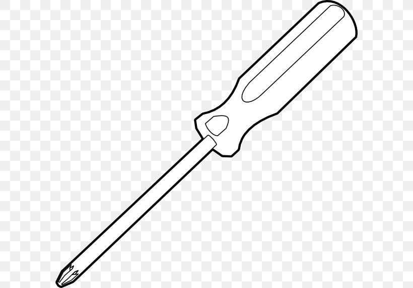 Screwdriver Clip Art, PNG, 600x573px, Screwdriver, Black And White, Coloring Book, Free Content, Hardware Accessory Download Free