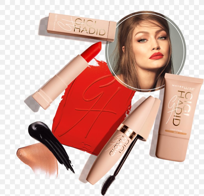 Gigi Hadid Maybelline Cosmetics Model Make-up, PNG, 1071x1029px, Watercolor, Cartoon, Flower, Frame, Heart Download Free