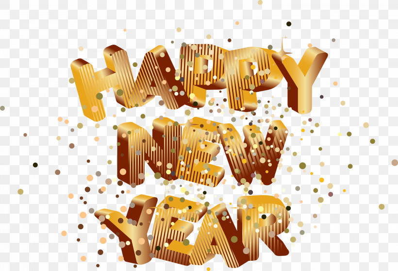Happy New Year New Year, PNG, 3000x2043px, Happy New Year, Chemistry, Gold, Meter, New Year Download Free