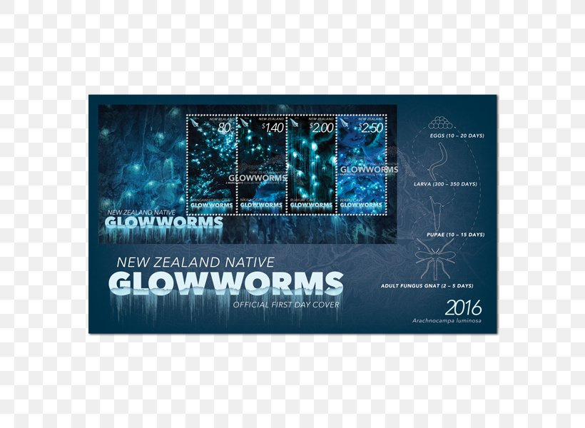 New Zealand Glowworm Postage Stamps Aotearoa, PNG, 600x600px, New Zealand, Advertising, Aotearoa, Bioluminescence, Brand Download Free