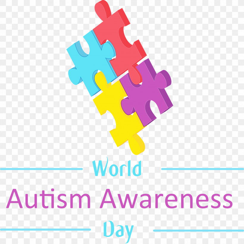 Text Font Line Logo, PNG, 3000x2998px, Autism Day, Autism Awareness Day, Line, Logo, Paint Download Free