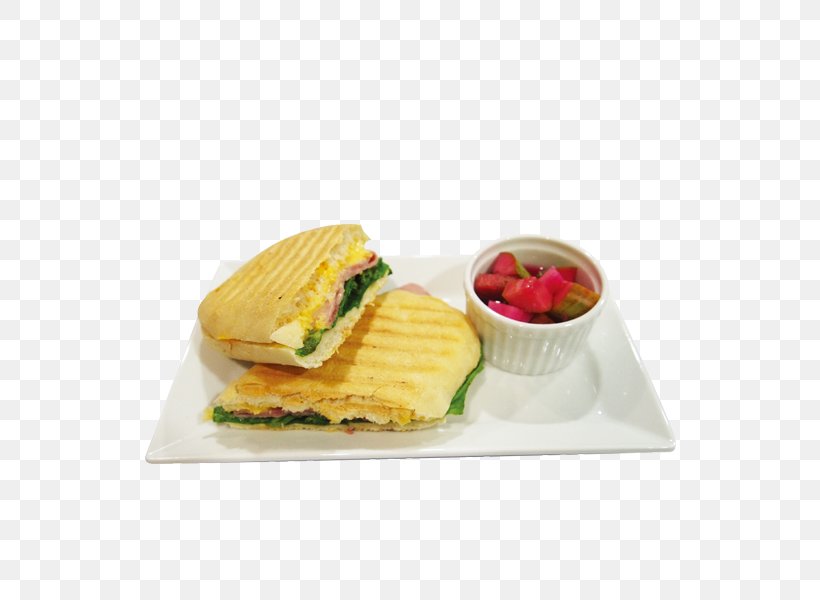 Breakfast Sandwich Fast Food Toast Junk Food Vegetarian Cuisine, PNG, 600x600px, Breakfast Sandwich, Breakfast, Cuisine, Dish, Dishware Download Free