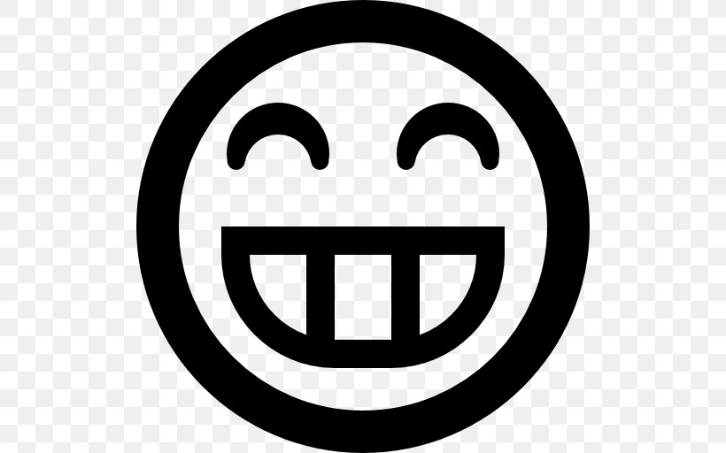 Emoticon Smiley, PNG, 512x512px, Emoticon, Area, Black And White, Color, Face Download Free