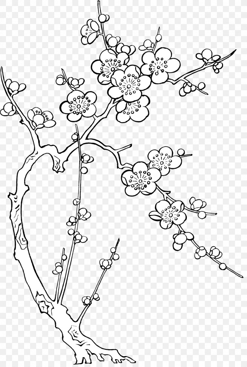 Painting Drawing Lunar New Year Image Ochna Integerrima, PNG, 1136x1691px, Painting, Art, Branch, Cherry Blossom, Color Download Free