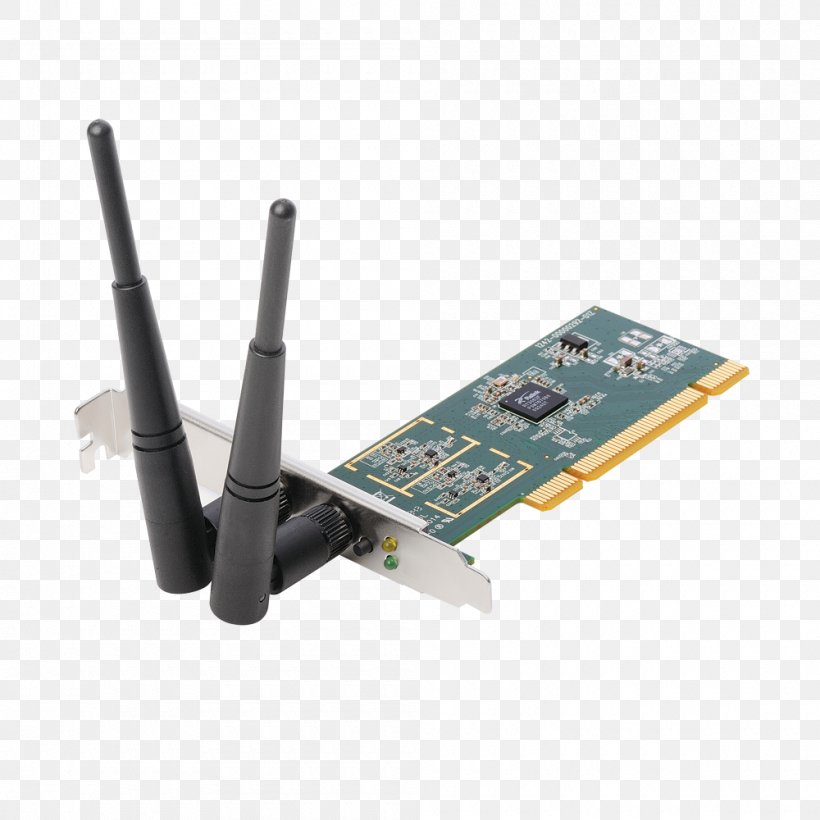 Wireless LAN Conventional PCI Wi-Fi Wireless Network Interface Controller, PNG, 1000x1000px, Wireless Lan, Adapter, Computer Network, Conventional Pci, Electronic Device Download Free