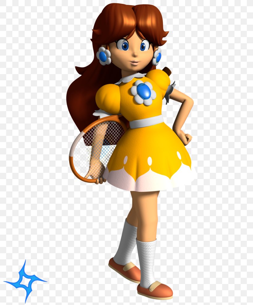 Mario Tennis Princess Daisy Princess Peach Super Mario Land, PNG, 808x988px, Mario Tennis, Action Figure, Cartoon, Character, Fictional Character Download Free