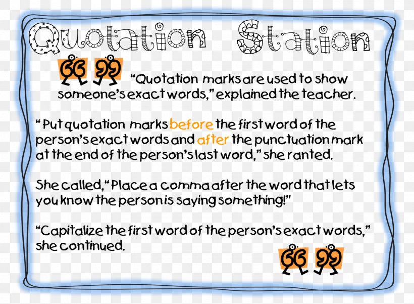 Quotation Marks In English Punctuation Lesson, PNG, 1600x1173px, Quotation Mark, Apostrophe, Area, Carnivoran, Classroom Download Free