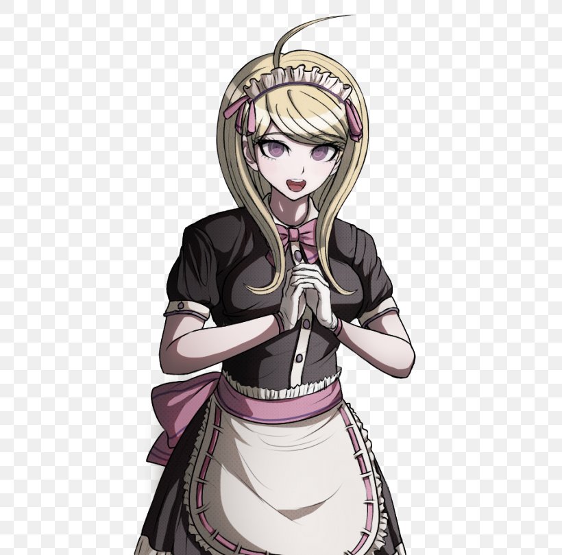 Danganronpa V3: Killing Harmony Maid Sprite House Uniform, PNG, 500x810px, Watercolor, Cartoon, Flower, Frame, Heart Download Free