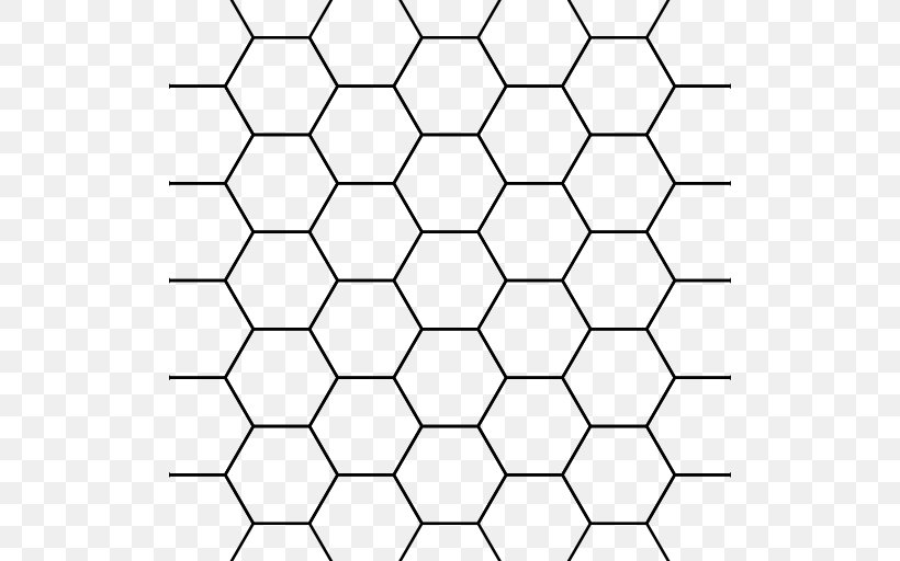 Hexagonal Tiling Regular Polygon Tessellation Honeycomb Conjecture, PNG, 512x512px, Hexagon, Area, Black And White, Euclidean Geometry, Geometry Download Free