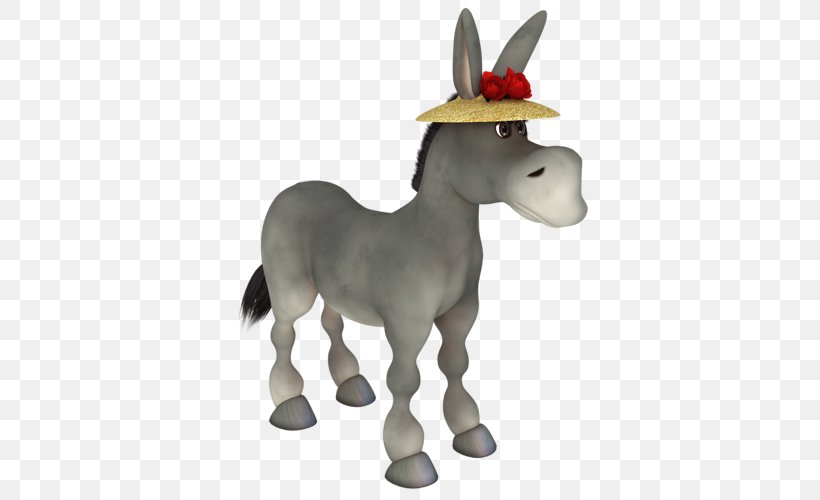 Donkey Emoticon, PNG, 500x500px, Donkey, Animal Figure, Cartoon, Emoticon, Figurine Download Free