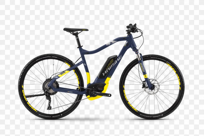 Electric Bicycle Haibike Cyclo-cross Cycling, PNG, 3000x2000px, 2018, Electric Bicycle, Bicycle, Bicycle Accessory, Bicycle Drivetrain Part Download Free