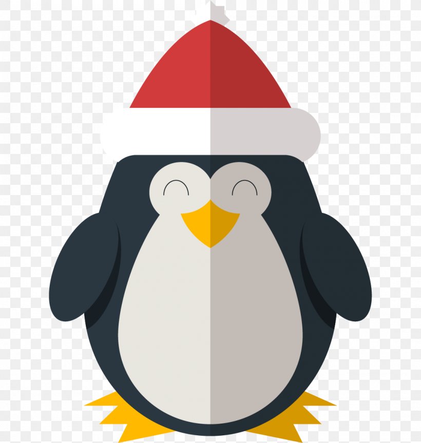 Penguin Christmas Day Image Vector Graphics, PNG, 1100x1159px, Penguin, Beak, Bird, Cartoon, Chinese New Year Download Free