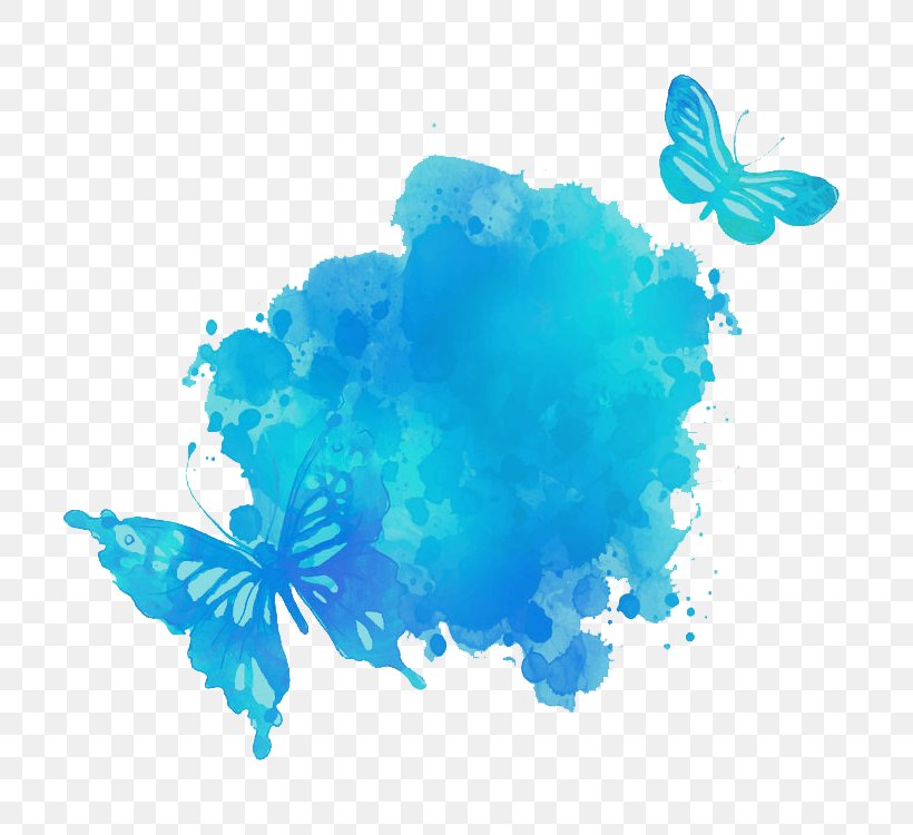 Butterfly Design, PNG, 750x750px, Butterfly, Aqua, Blue, Drawing, Insect Download Free