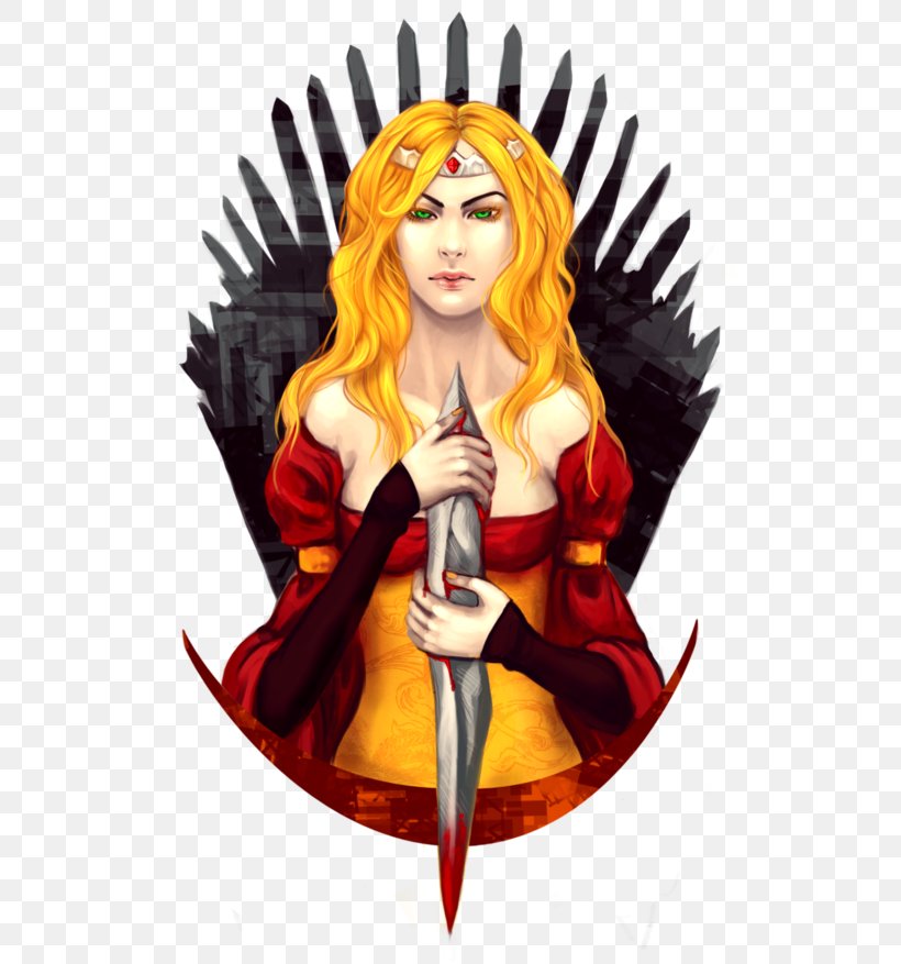 Cersei Lannister Daenerys Targaryen Game Of Thrones Queen Regnant The Legend Of Zelda: Breath Of The Wild, PNG, 600x877px, Watercolor, Cartoon, Flower, Frame, Heart Download Free