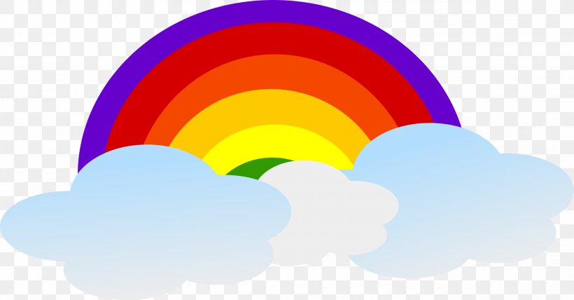 Rainbow Cloud Clip Art, PNG, 2400x1255px, Rainbow, Cloud, Color, Document, Public Domain Download Free