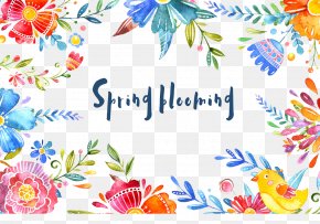 Happy New Year - Chinese New Year Floral Design Pattern PNG