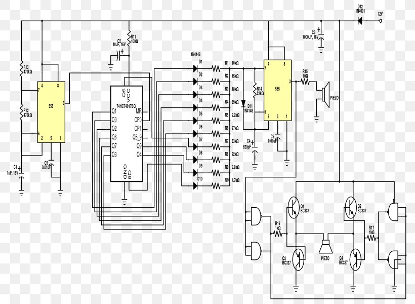 Electronics Electronic Circuit Circuit Diagram Schematic Wiring Diagram, PNG, 800x600px, 555 Timer Ic, Electronics, Area, Circuit Component, Circuit Design Download Free
