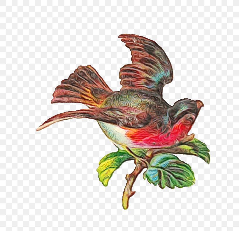 Hummingbird, PNG, 774x795px, Watercolor, Bird, Hummingbird, Paint, Plant Download Free