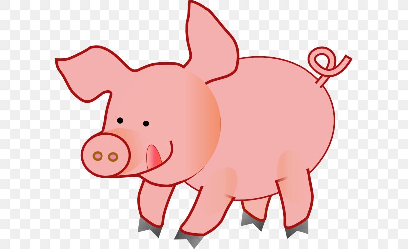 The Three Little Pigs Clip Art, PNG, 600x500px, Three Little Pigs, Animal Figure, Animation, Cartoon, Domestic Pig Download Free