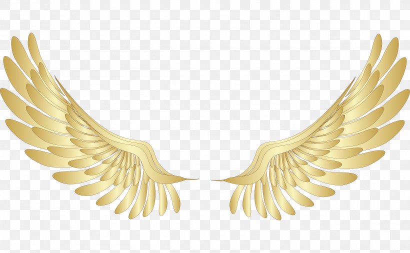 Wing Gold Clip Art, PNG, 2500x1545px, Wing, Angel, Angel Wing, Color, Feather Download Free