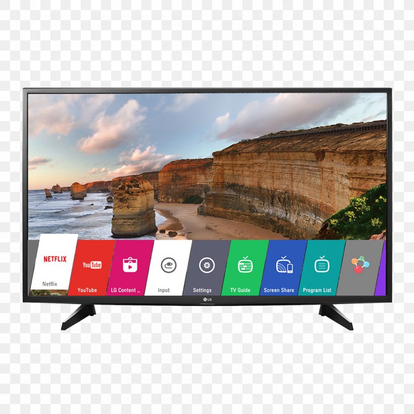 LED-backlit LCD Smart TV Television Set High-definition Television LG Electronics, PNG, 1000x1000px, 43 Inches, Ledbacklit Lcd, Advertising, Computer Monitor, Display Advertising Download Free