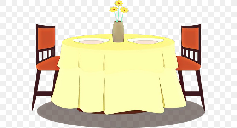 Yellow Table Tablecloth Furniture Textile, PNG, 600x444px, Yellow, Furniture, Home Accessories, Linens, Table Download Free