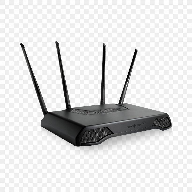 Amped Wireless RTA1750 Wireless Router Wi-Fi Wireless Access Points, PNG, 3000x3000px, Router, Aerials, Amped Wireless Titan Rta1900, Electronics, Electronics Accessory Download Free