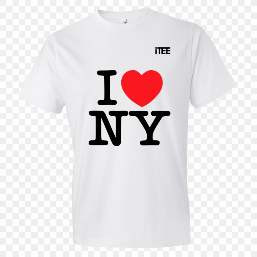 Printed T-shirt I Love New York Top, PNG, 1000x1000px, Watercolor, Cartoon, Flower, Frame, Heart Download Free
