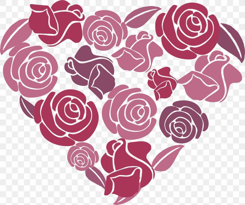 Rose Heart Clip Art, PNG, 2252x1884px, Rose, Cut Flowers, Drawing, Flora, Floral Design Download Free